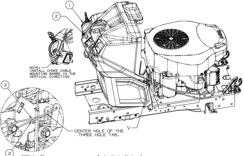 Cable Diagram and Parts List for XT1-LT46KH (13APA9TTA10)(2023) Cub Cadet Lawn Tractor